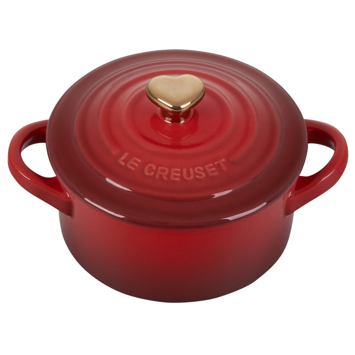 Le Creuset Hearts Collection Stoneware 8 oz. Mini Round Cocotte with